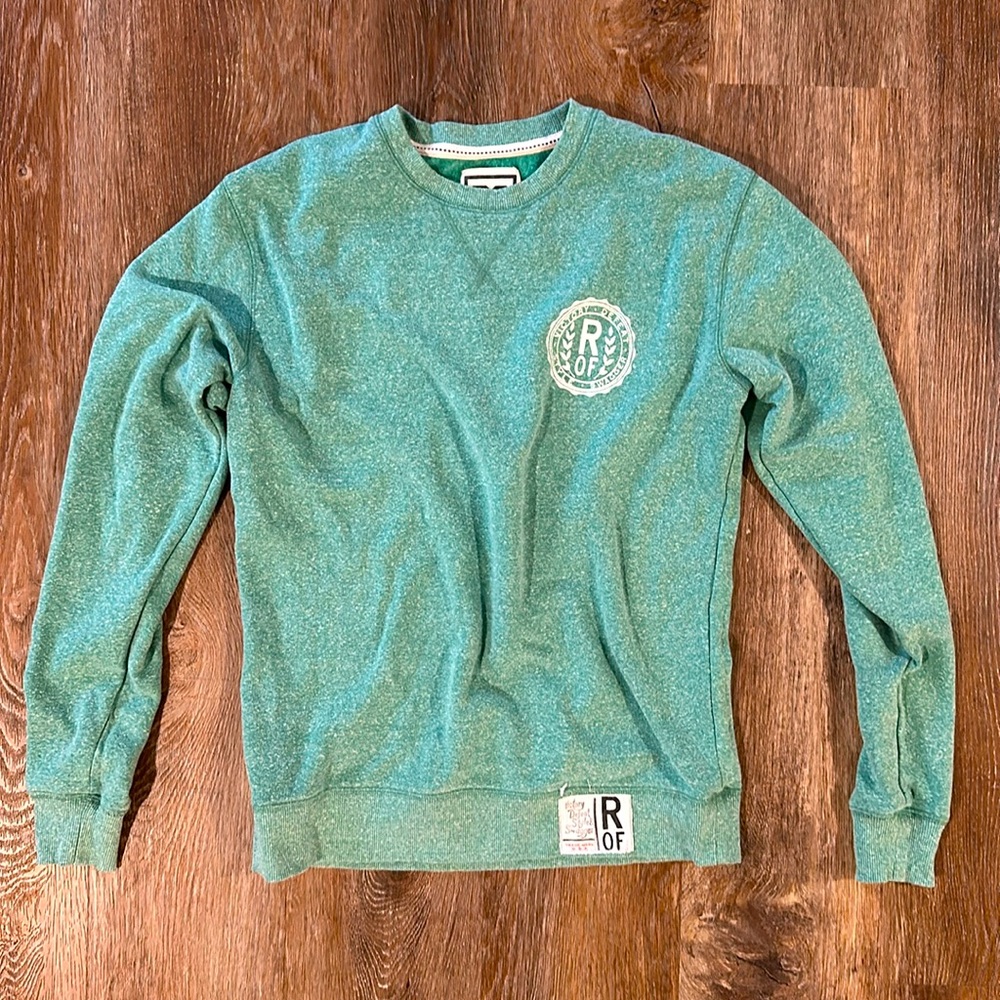 Roots of Fight ROF Vintage Green Sweatshirt Men S Victory Defeat Style Swagger